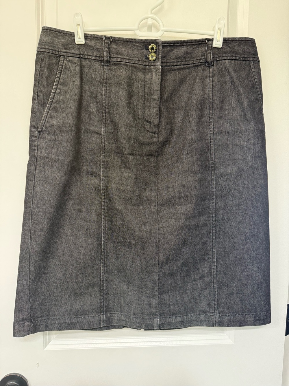 Talbots Dark Denim Pencil Skirt, 14 (fits like a 12)